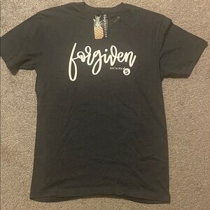 Southern Grace Black 'Forgiven' Script Graphic Tee